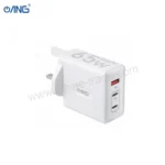 ANG TCS65AG-Dual PD 65W USB C + Single USB QC3.0 GaN Turbo Adaptor - Image 2