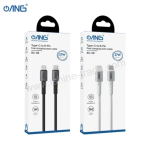 ANG BC08- Type C To Lightning Braided Fast Charging Cable - 1 Meter