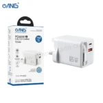 ANG TCX65A PD65W Dual Port GaN Charger With Built In Cable