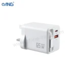 ANG TCX65A PD65W Dual Port GaN Charger With Built In Cable - 2