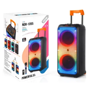NDR-1095 8 Inch Bluetooth Party Speaker With Wireless Microphone