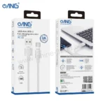ANG BC23 – USB To Type-C Braided Data Cable 1 Meter – White -2