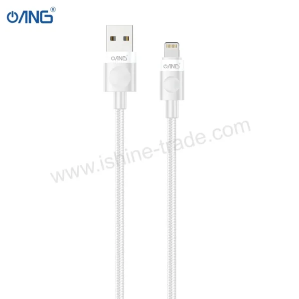 ANG BC23 - USB To Lightning 60W Braided Fast Charging Cable - 1 Meter-2