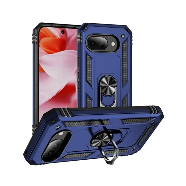 Slim Shockproof Ring Armor Stand Phone Cover Case for Google Pixel 10A