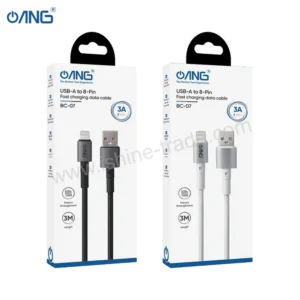 ANG BC07- USB-A To Lightning Braided Fast 60W Charging Cable - 3 Meter