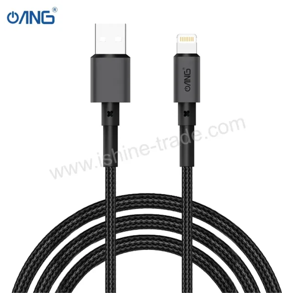 ANG BC07- USB-A To Lightning Braided Fast 60W Charging Cable - 3 Meter-7