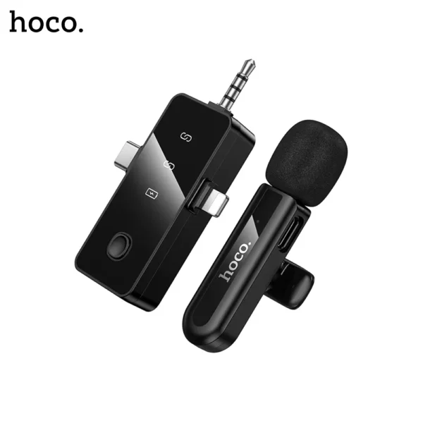 37A-Hoco-L20B-Fair-wireless-microphone-iP-Type-C-3.5mm - 3