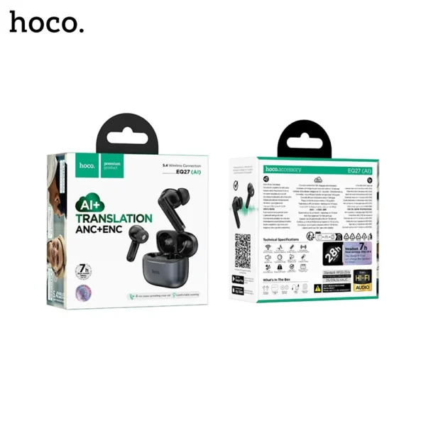 HOCO EQ27 Fun ANC+ENC Smart Wireless AI Translation Headset - 5
