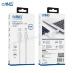 ANG BC23 – Type-C To Lightning Braided Data Cable 2 Meter – White - 1