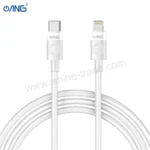 ANG BC23 – Type-C To Lightning Braided Data Cable 2 Meter – White -3