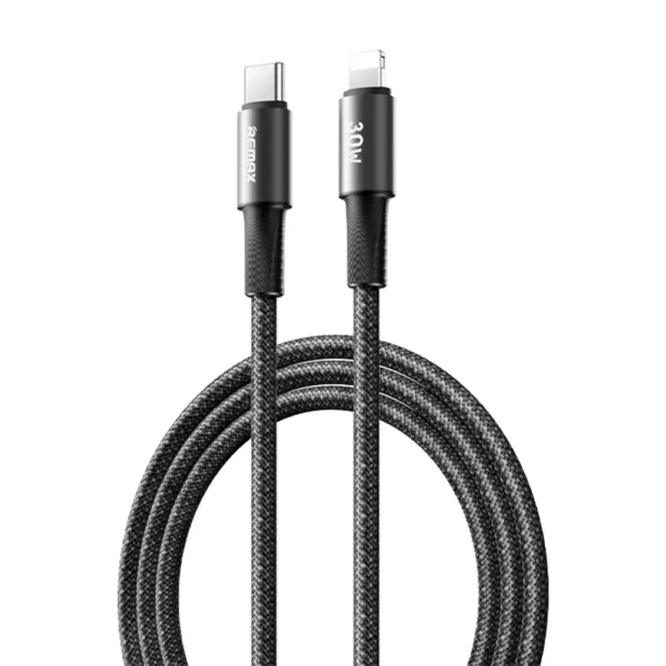 REMAX CB25 30W Fast Charging Type C to Lightning Braided Cable 1.2M - 1