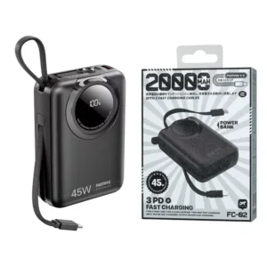Remax FC-02 Scuba Series 45W 2 Fast Charging Cables 20000mAh Power Bank