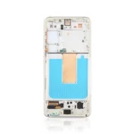 Replacement LCD Screen For Samsung Galaxy S23 5G (S911B) White - With Frame-1