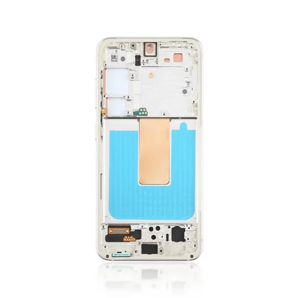 Replacement LCD Screen For Samsung Galaxy S23 5G (S911B) White - With Frame-1