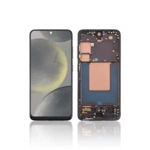 Replacement LCD Screen For Samsung Galaxy S24 Black – With Frame