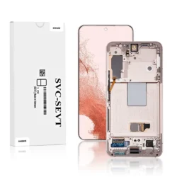 Genuine LCD Screen For Samsung Galaxy S22 5G (S901B) With Frame and Touchpad - Violet (GH82-27520F)