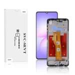Genuine LCD Screen For Samsung Galaxy A07 (A075F) With Frame and Touchpad - Black (GH81-28044A)