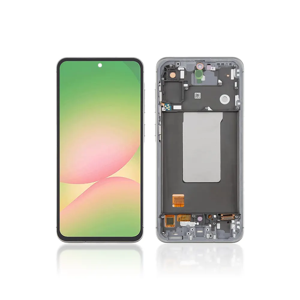 4A Replacement OLED LCD For Samsung Galaxy A56 With Frame Black Replacement OLED LCD Screen For Samsung Galaxy A56 Black - With Frame