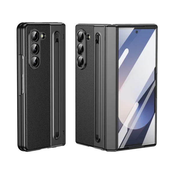 Retro Leather Magnetic Case For Samsung Z Fold 5 (F946B) - Image 2