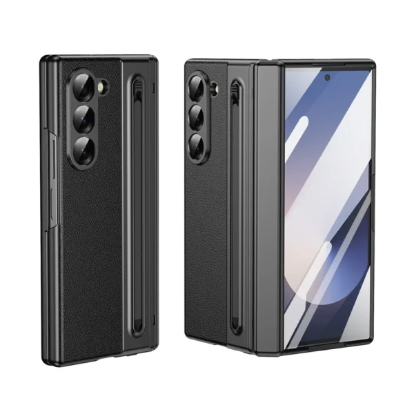 Retro Leather Magnetic Case For Samsung Z Fold 6 (F956B)-1