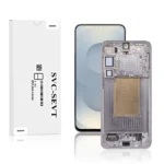 Genuine LCD Screen For Samsung Galaxy S25 Plus (S936) With Frame and Touchpad - Silver Shadow / Light Grey (GH82-36368A)