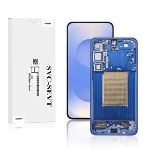 Genuine LCD Screen For Samsung Galaxy S25 Plus (S936) With Frame and Touchpad - Navy / Dark Blue (GH82-36368D)