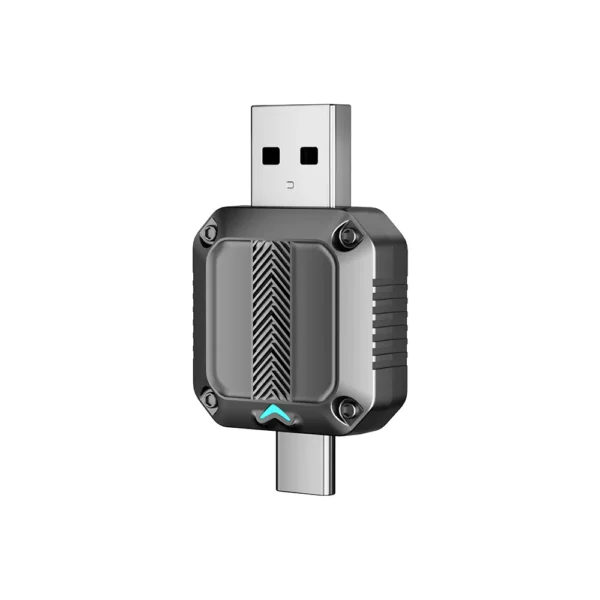 M40 2 In 1 USB-A & USB-C Wireless Car Adapter for Car Play-3