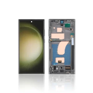 Replacement LCD Screen For Samsung Galaxy S23 Ultra (S918B) Black – With Frame