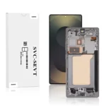 Genuine LCD Screen For Samsung Galaxy S25 Ultra (S938 ) With Frame and Touchpad - Silver Blue / White (GH82-36387C)