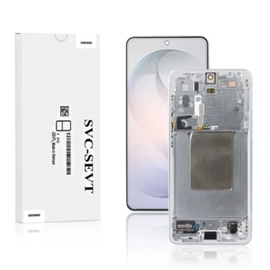 Genuine LCD Screen For Samsung Galaxy S26 (S942) With Frame and Touchpad - White (GH82-39192D)