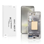 Genuine LCD Screen For Samsung Galaxy S24 (S921) With Frame and Touchpad - Marble Grey (GH82-33287B)