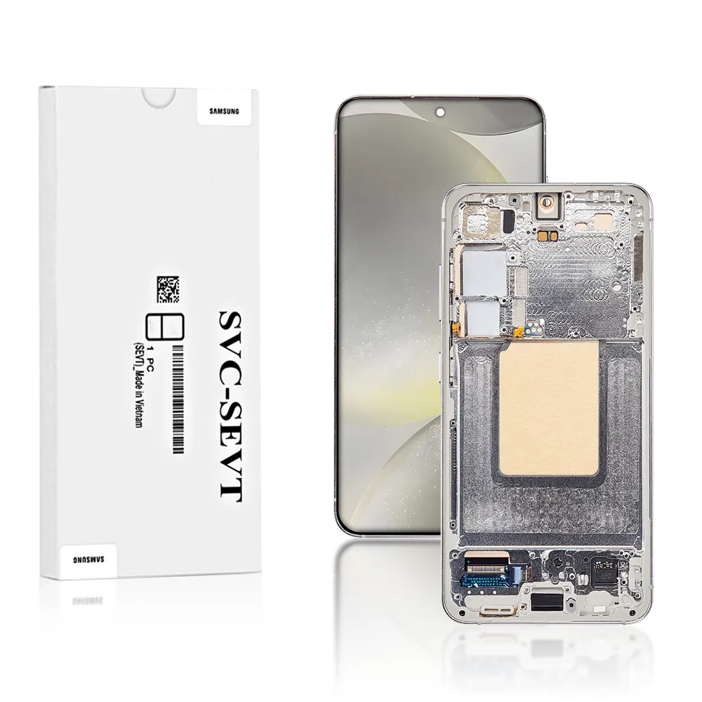 51A Genuine LCD Screen For Samsung Galaxy S24 S921 With Frame and Touchpad Marble Grey Genuine LCD Screen For Samsung Galaxy S24 (S921) With Frame and Touchpad - Marble Grey (GH82-33287B)