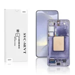 Genuine LCD Screen For Samsung Galaxy S24 (S921) With Frame and Touchpad - Cobalt Violet (GH82-33287C)