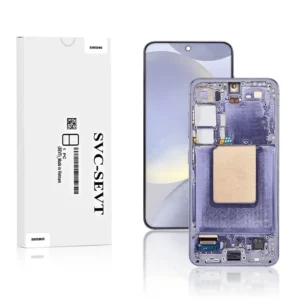 Genuine LCD Screen For Samsung Galaxy S24 (S921) With Frame and Touchpad - Cobalt Violet (GH82-33287C)
