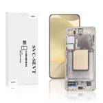 Genuine LCD Screen For Samsung Galaxy S24 (S921) With Frame and Touchpad - Amber Yellow (GH82-33287D)