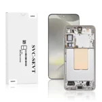 Genuine LCD Screen For Samsung Galaxy S24 Plus (S926) With Frame and Touchpad - Marble Grey (GH82-33410B)