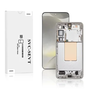 Genuine LCD Screen For Samsung Galaxy S24 Plus (S926) With Frame and Touchpad - Marble Grey (GH82-33410B)