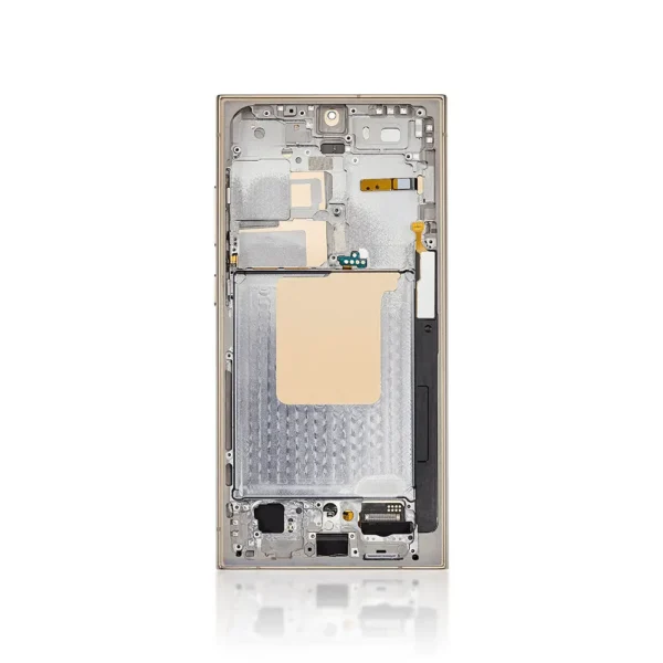 Genuine LCD Screen For Samsung Galaxy S24 Ultra (S928) With Frame and Touchpad - Titanium Yellow (GH82-33396C)-1