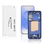 Genuine LCD Screen For Samsung Galaxy S25 (S931) With Frame and Touchpad - Navy / Dark Blue (GH82-36329D)