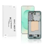 Genuine LCD Screen For Samsung Galaxy S25 (S931) With Frame and Touchpad - Mint (GH82-36329B)