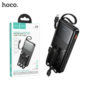 Hoco J156 Founder 22.5W+PD20W Fully Compatible Power Bank With Four Cables (10000mAh)-1