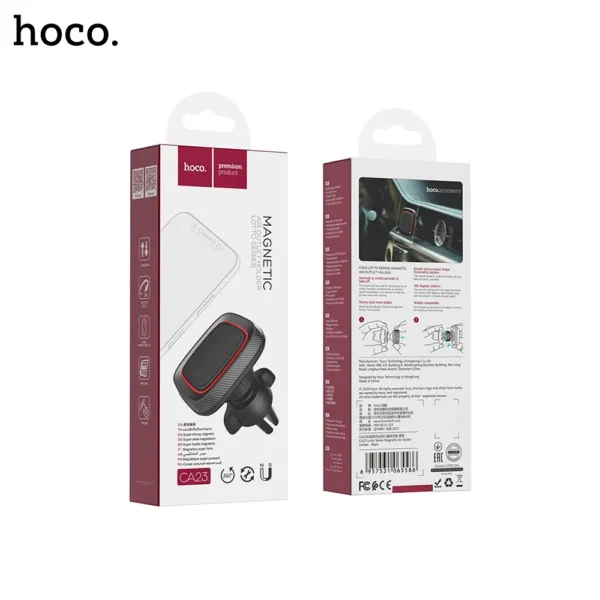 Hoco CA23 Lotto Series Air Outlet Magnetic Car Phone Holder-6