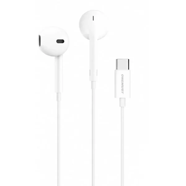 Onemust HP01 Type-C In-Ear Wired Handsfree With HD Microphone-2