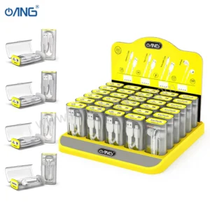 ANG All-in-One USB Cables & Earphones Counter Display Kit (30-Piece Retail Pack)-1