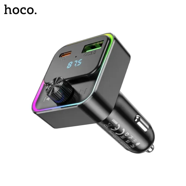 Hoco E81 Fantasy PD30W+QC3.0 With Wireless FM Transmitter Car Charger-2
