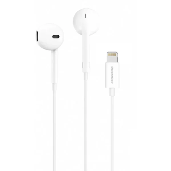 Onemust HP02 Lightning In-Ear Wired Handsfree With HD Microphone-2