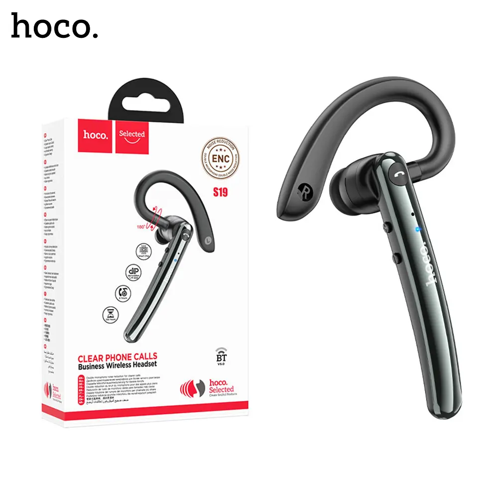 8A Hoco S19 Heartful ENC Noise Cancelling Wireless Bluetooth Headset Hoco S19 Heartful ENC Noise Cancelling Wireless Bluetooth Headset-1