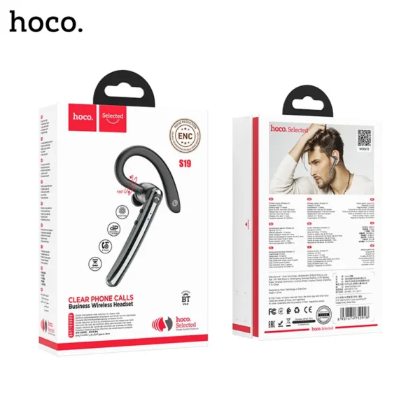 Hoco S19 Heartful ENC Noise Cancelling Wireless Bluetooth Headset-5