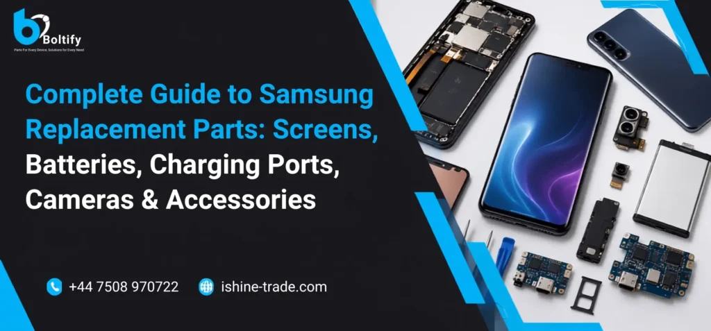 Complete Guide to Samsung Replacement Parts: Screens, Batteries, Charging Ports, Cameras & Accessories