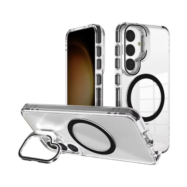 Frosted Transparent Magsafe Case for Samsung S26 Ultra-3